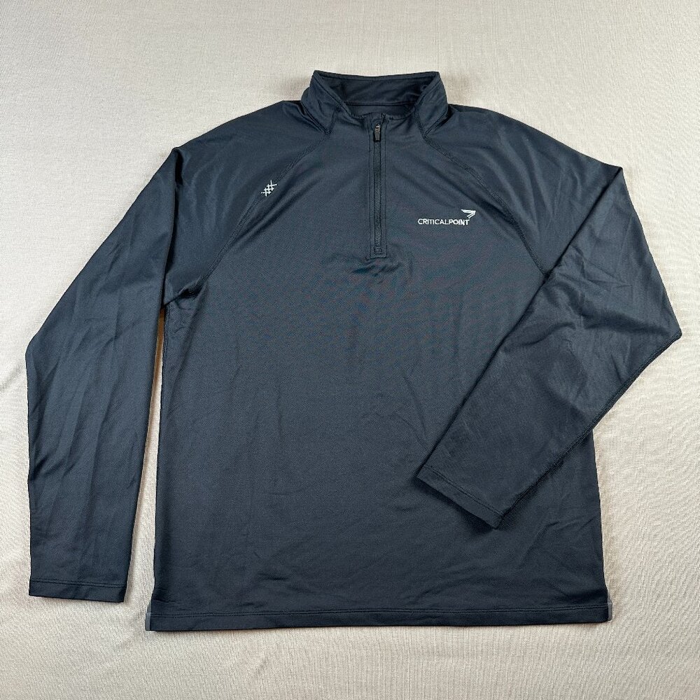 Rhone Session 1/4 Zip Pullover Black Performance Stretch CRITICALPOINT Medium M